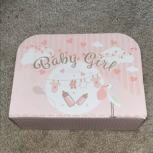 Pink Baby Girl Keepsake Box